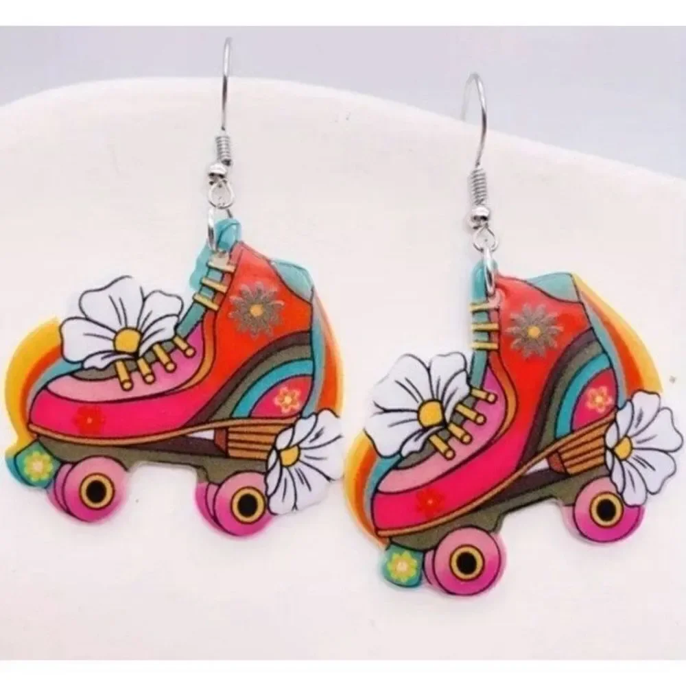 Colorful fun 5d rainbow earrings